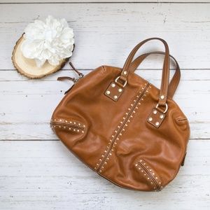 Michael Kors Cognac Leather Satchel